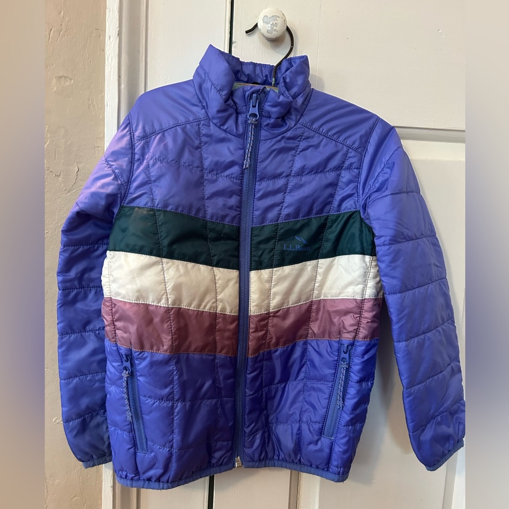 L.L. Bean Kids Purple Puffer Jacket